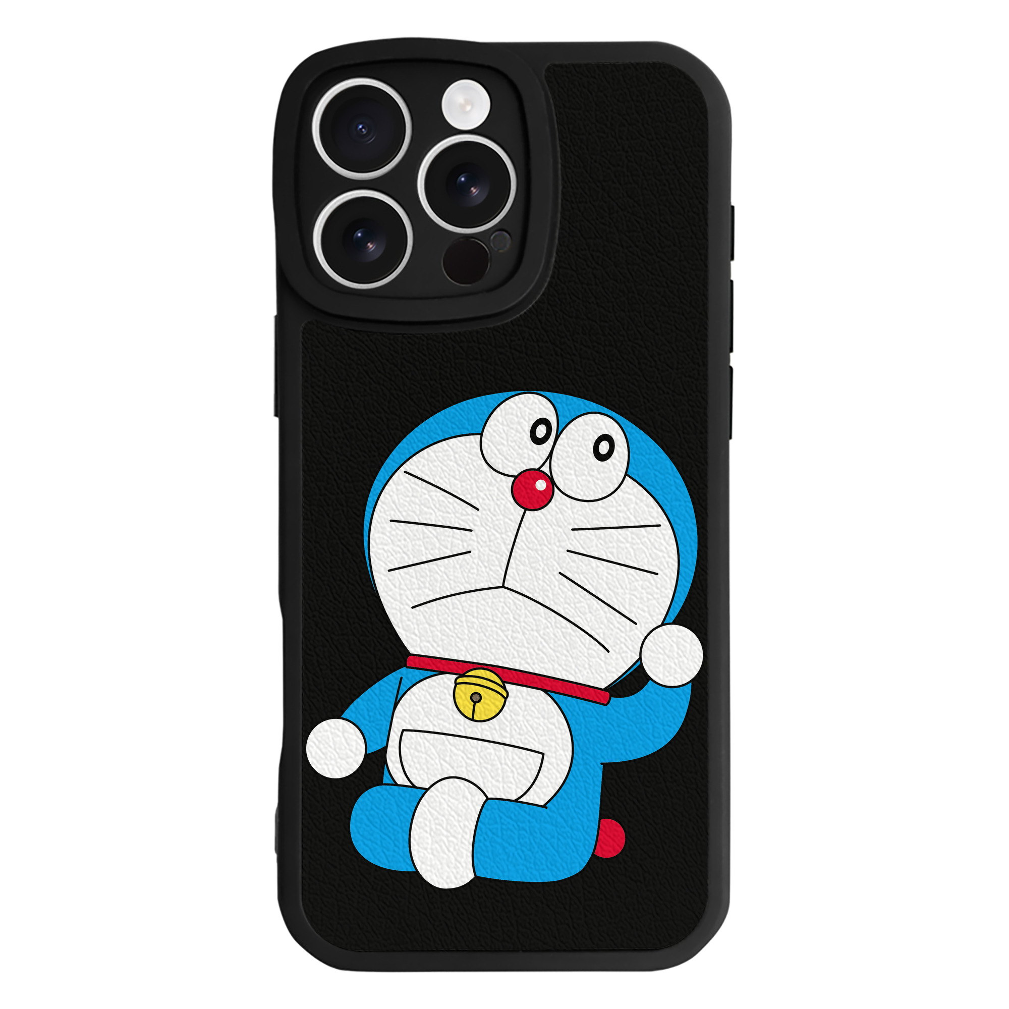 （画像用） ドラえもん Doraemon 【iPhone 16シリーズ対応】シリコンスマホケース（レザー調） 材質：シリコン